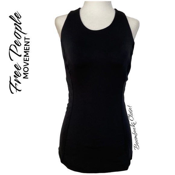Free People Movement Black Strappy Tank Top - Picture 3 of 11